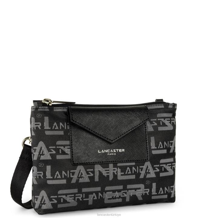 kadınlar küçük çapraz çanta logo kba kara Lancaster Paris çanta H0LP1956