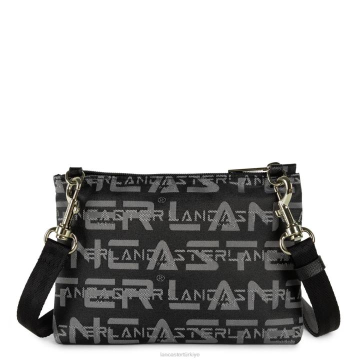 kadınlar küçük çapraz çanta logo kba kara Lancaster Paris çanta H0LP1956