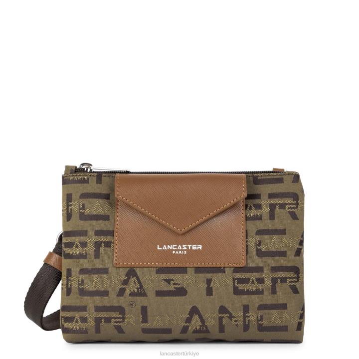 kadınlar küçük çapraz çanta logo kba kestane rengi Lancaster Paris çanta H0LP1953