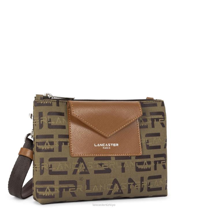 kadınlar küçük çapraz çanta logo kba kestane rengi Lancaster Paris çanta H0LP1953