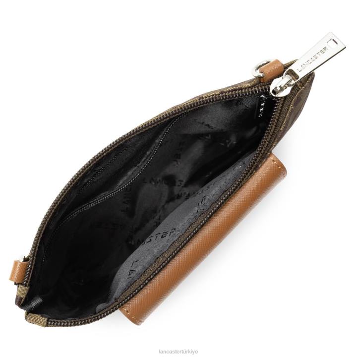 kadınlar küçük çapraz çanta logo kba kestane rengi Lancaster Paris çanta H0LP1953