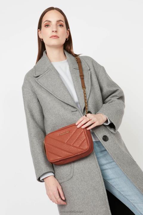 kadınlar küçük çapraz çanta vahşi matelasse koril Lancaster Paris çanta H0LP2011