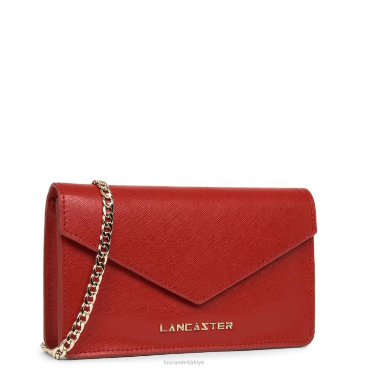 kadınlar küçük çapraz askılı çanta Saffiano imzası allık Lancaster Paris çanta H0LP127