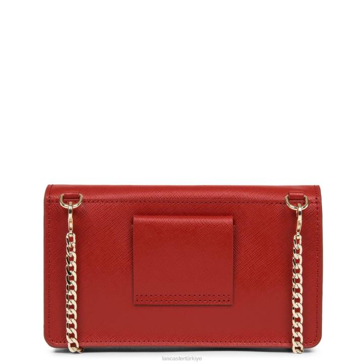 kadınlar küçük çapraz askılı çanta Saffiano imzası allık Lancaster Paris çanta H0LP127