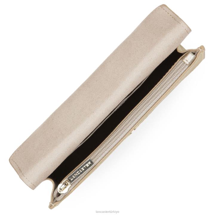 kadınlar küçük çapraz askılı çanta Saffiano imzası Şampanya Lancaster Paris çanta H0LP125