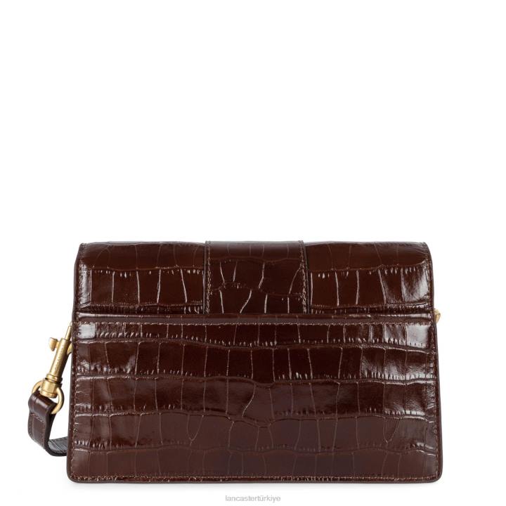 kadınlar küçük çapraz askılı çanta egzotik ily kestane rengi Lancaster Paris çanta H0LP2387