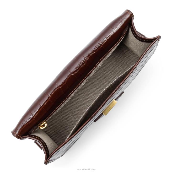 kadınlar küçük çapraz askılı çanta egzotik ily kestane rengi Lancaster Paris çanta H0LP2387