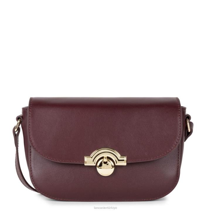 kadınlar küçük crossbody çanta moda madalyon bordo Lancaster Paris çanta H0LP1491