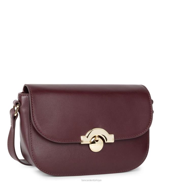 kadınlar küçük crossbody çanta moda madalyon bordo Lancaster Paris çanta H0LP1491