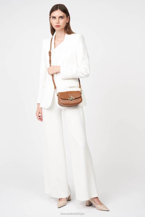 kadınlar küçük crossbody çanta moda madalyon deve Lancaster Paris çanta H0LP1457