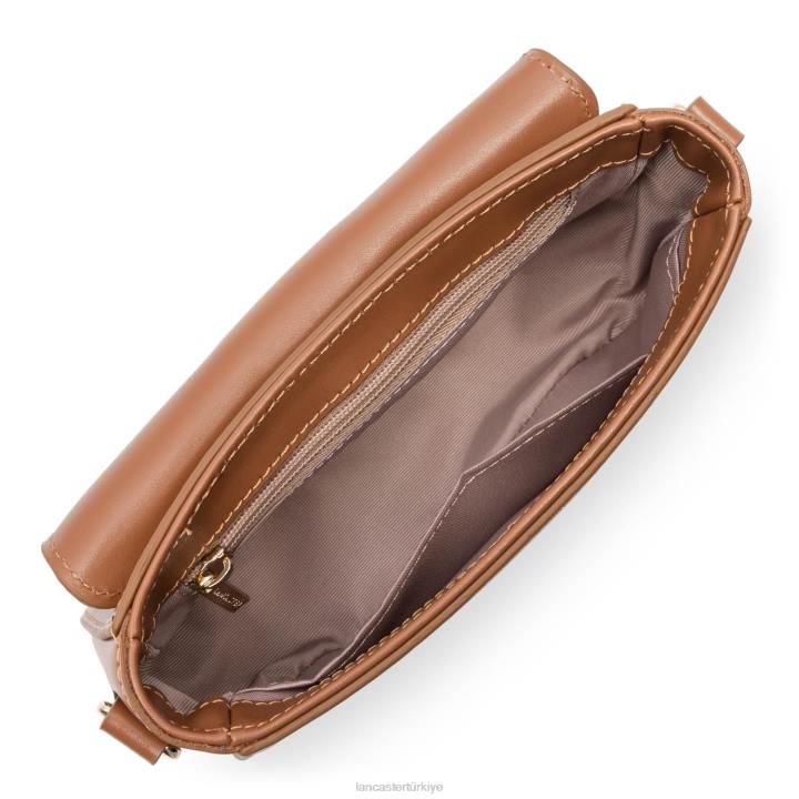 kadınlar küçük crossbody çanta moda madalyon deve Lancaster Paris çanta H0LP1457