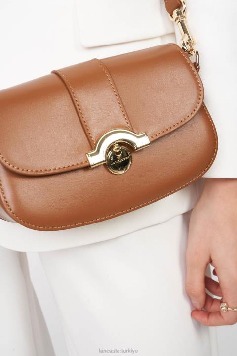 kadınlar küçük crossbody çanta moda madalyon deve Lancaster Paris çanta H0LP1457