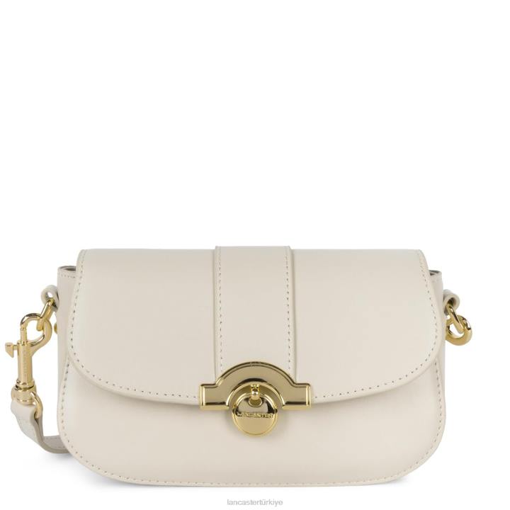kadınlar küçük crossbody çanta moda madalyon ekru Lancaster Paris çanta H0LP1462