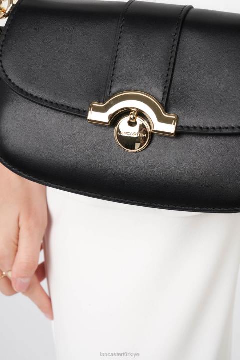 kadınlar küçük crossbody çanta moda madalyon kara Lancaster Paris çanta H0LP1456