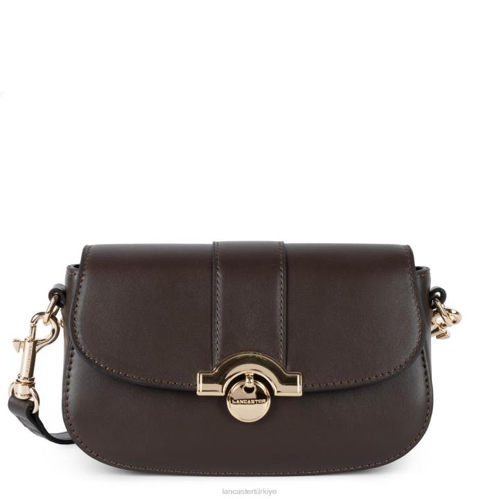 kadınlar küçük crossbody çanta moda madalyon kestane rengi Lancaster Paris çanta H0LP1468