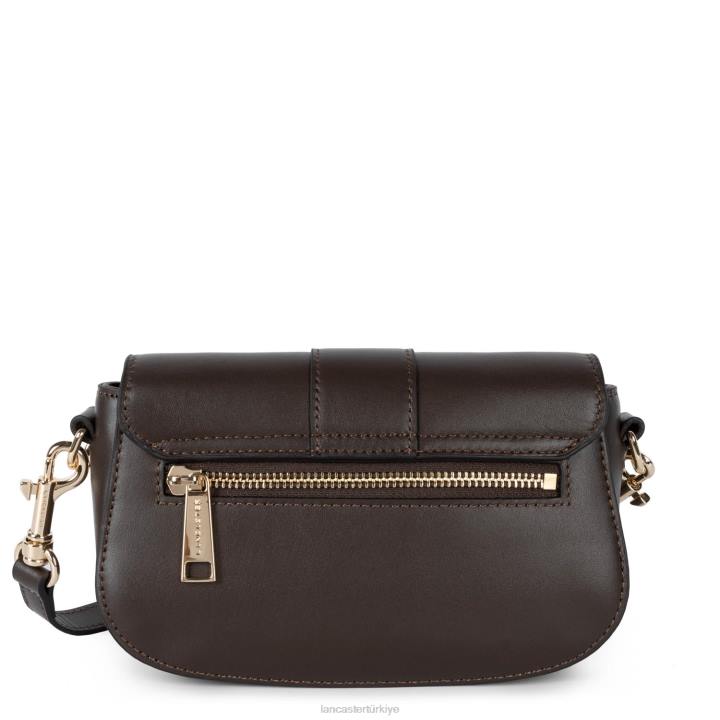kadınlar küçük crossbody çanta moda madalyon kestane rengi Lancaster Paris çanta H0LP1468