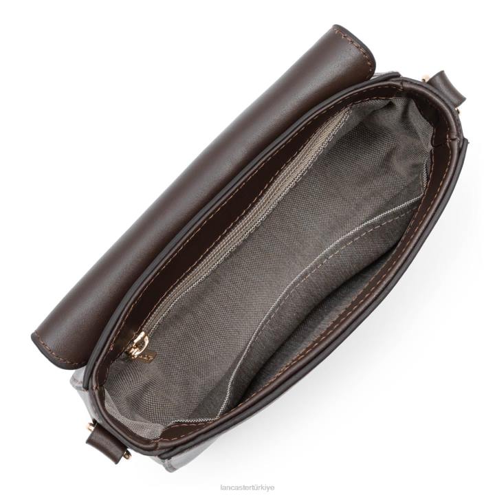 kadınlar küçük crossbody çanta moda madalyon kestane rengi Lancaster Paris çanta H0LP1468