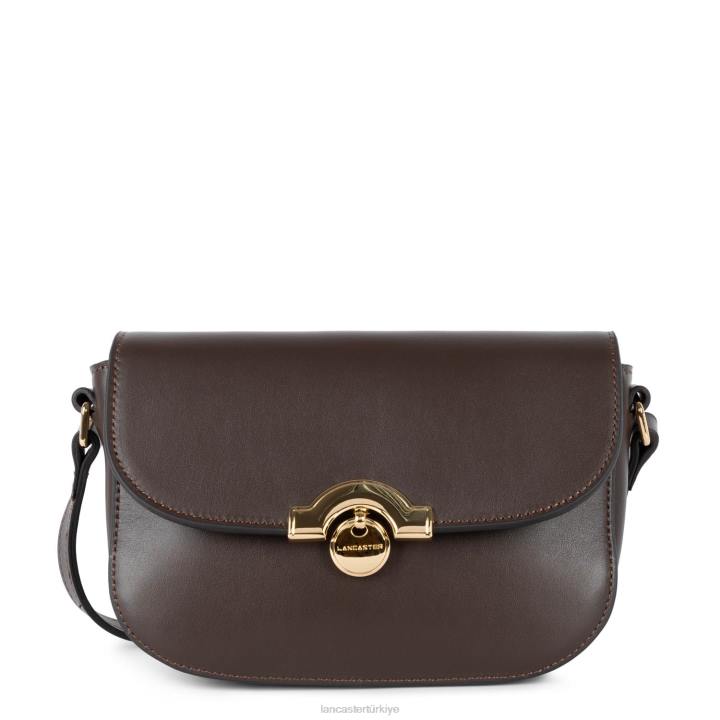 kadınlar küçük crossbody çanta moda madalyon kestane rengi Lancaster Paris çanta H0LP1498