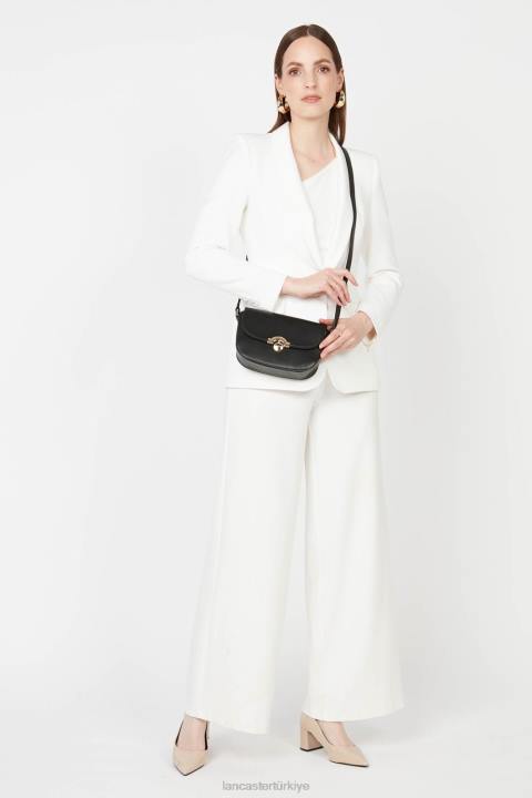 kadınlar küçük crossbody çanta moda madalyon kestane rengi Lancaster Paris çanta H0LP1498