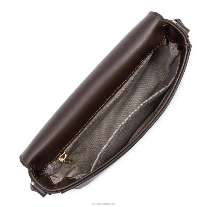 kadınlar küçük crossbody çanta moda madalyon kestane rengi Lancaster Paris çanta H0LP1498