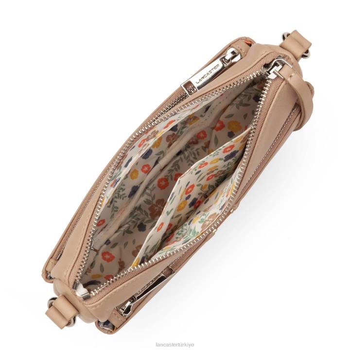 kadınlar küçük crossbody çanta yumuşak melodi cappuccino Lancaster Paris çanta H0LP1958