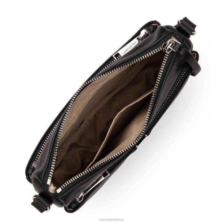 kadınlar küçük crossbody çanta yumuşak melodi kara Lancaster Paris çanta H0LP1959