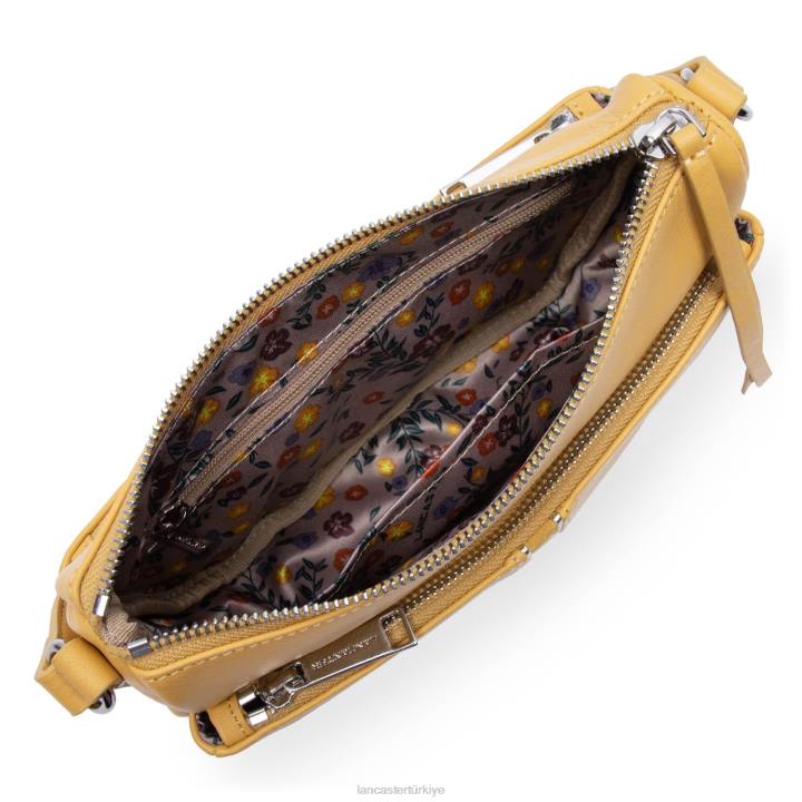 kadınlar küçük crossbody çanta yumuşak melodi okre Lancaster Paris çanta H0LP1966