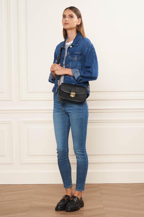 kadınlar m çapraz çanta donna fia kara Lancaster Paris çanta H0LP2394