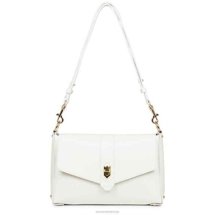 kadınlar m çapraz çanta foulonne çift kişilik blanc casse-in-çıplak Lancaster Paris çanta H0LP1450