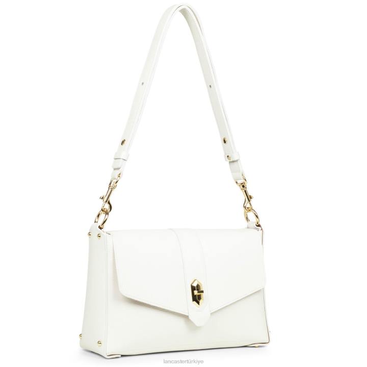 kadınlar m çapraz çanta foulonne çift kişilik blanc casse-in-çıplak Lancaster Paris çanta H0LP1450