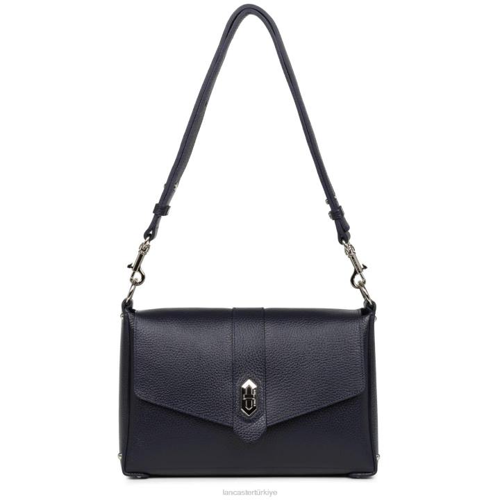 kadınlar m çapraz çanta foulonne çift kişilik bleu fonce-in-argent Lancaster Paris çanta H0LP1454