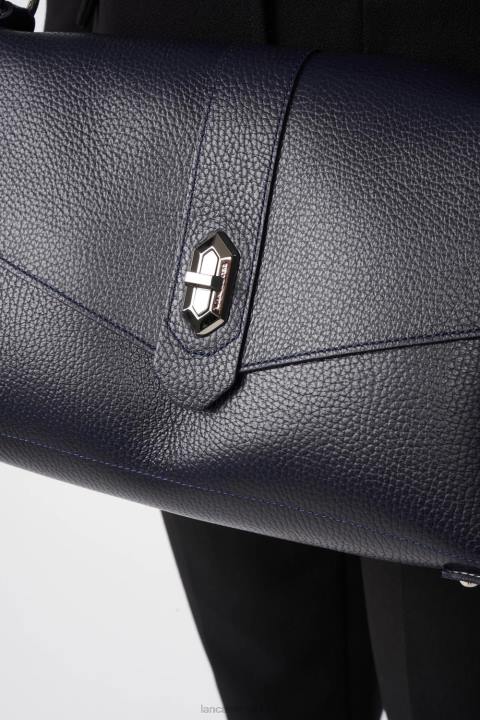 kadınlar m çapraz çanta foulonne çift kişilik bleu fonce-in-argent Lancaster Paris çanta H0LP1454