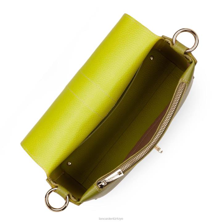 kadınlar m çapraz çanta foulonne çift kişilik kerevizde zeytin Lancaster Paris çanta H0LP1455