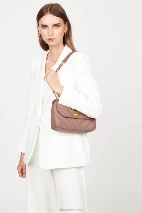 kadınlar m çapraz askılı çanta yumuşak matelasse gül antika Lancaster Paris çanta H0LP1613