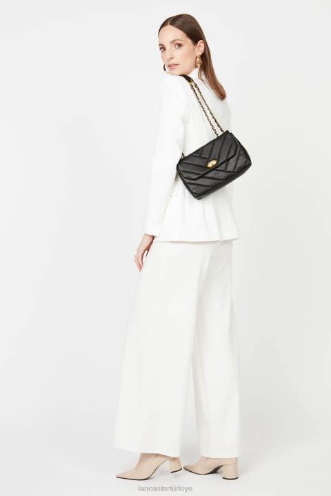 kadınlar m çapraz askılı çanta yumuşak matelasse kestane rengi Lancaster Paris çanta H0LP1619