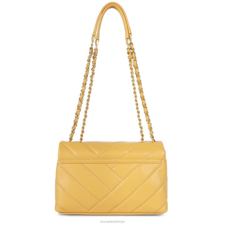 kadınlar m çapraz askılı çanta yumuşak matelasse okre Lancaster Paris çanta H0LP1612