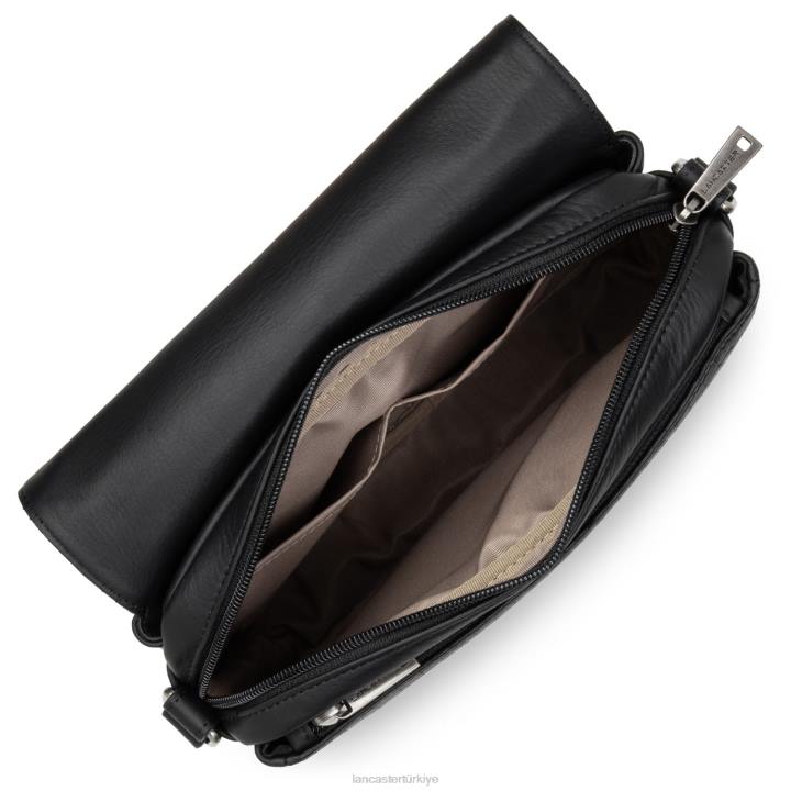 kadınlar m çapraz askılı çanta yumuşak vintage nova kara timsah Lancaster Paris çanta H0LP2293