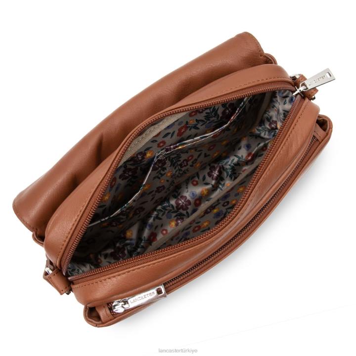 kadınlar m çapraz askılı çanta yumuşak vintage nova konyak-leopar Lancaster Paris çanta H0LP2294