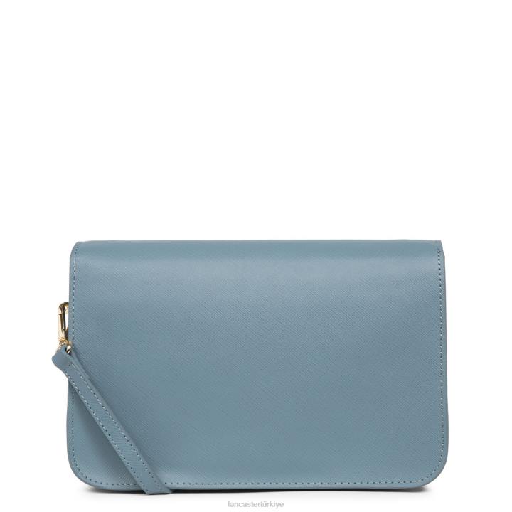 kadınlar m crossbody çanta Saffiano imzası bleu ardoise Lancaster Paris çanta H0LP2119