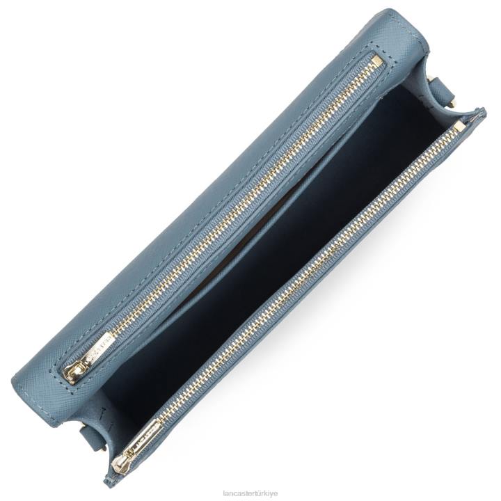 kadınlar m crossbody çanta Saffiano imzası bleu ardoise Lancaster Paris çanta H0LP2119