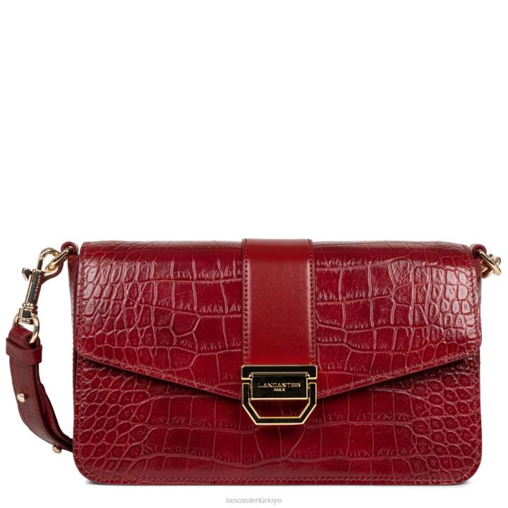 kadınlar m crossbody çanta egzotik cesaret kırmızı Lancaster Paris çanta H0LP1303
