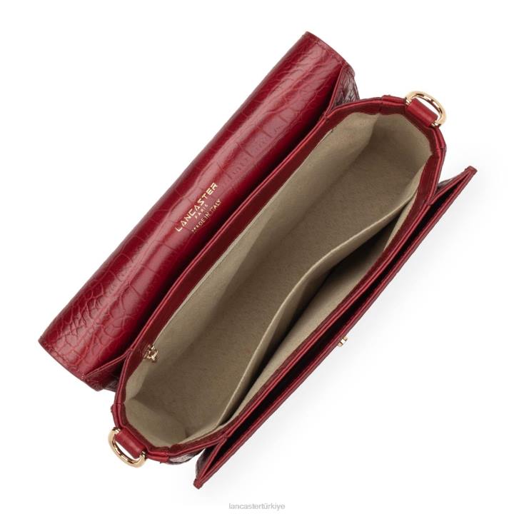 kadınlar m crossbody çanta egzotik cesaret kırmızı Lancaster Paris çanta H0LP1303