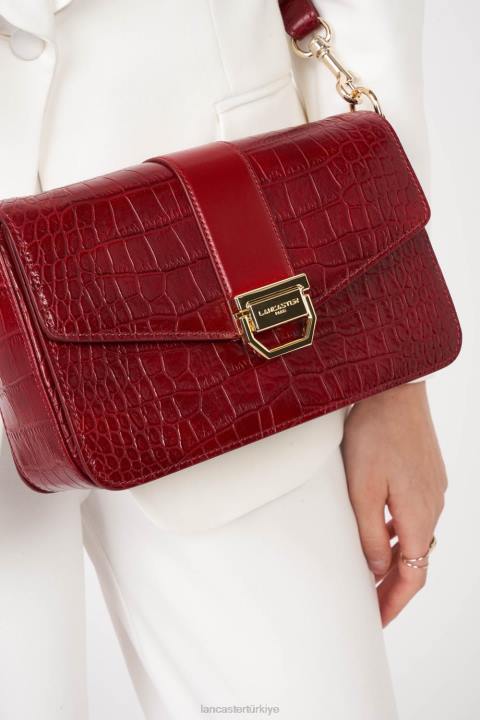kadınlar m crossbody çanta egzotik cesaret kırmızı Lancaster Paris çanta H0LP1303