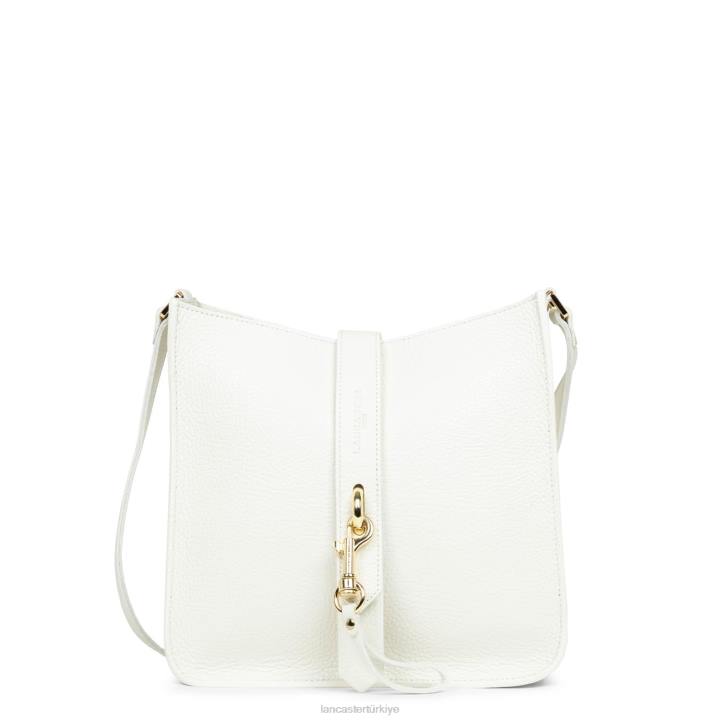kadınlar m crossbody çanta foulonne çift kanca blanc casse-in-çıplak Lancaster Paris çanta H0LP1522
