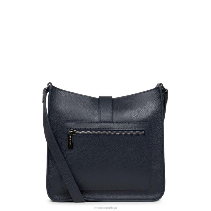 kadınlar m crossbody çanta foulonne çift kanca bleu fonce-in-argent Lancaster Paris çanta H0LP1523