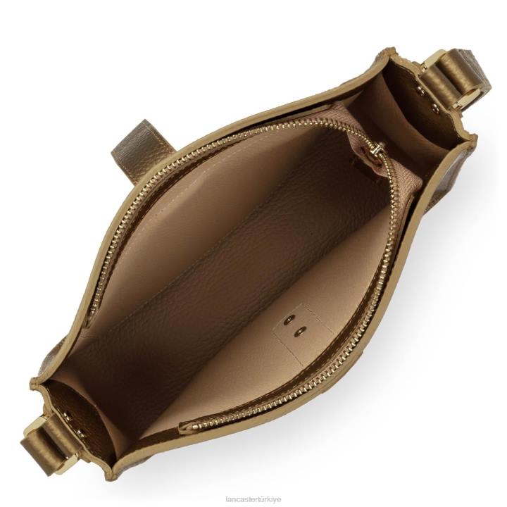 kadınlar m crossbody çanta foulonne çift kanca doğaüstü altın Lancaster Paris çanta H0LP1524