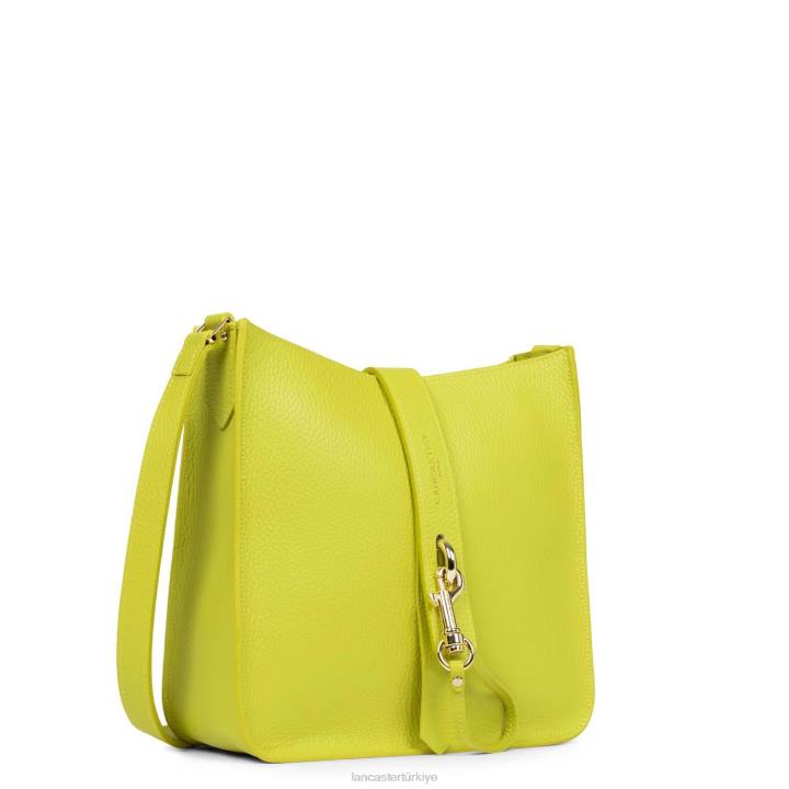 kadınlar m crossbody çanta foulonne çift kanca ekru kereviz Lancaster Paris çanta H0LP1539