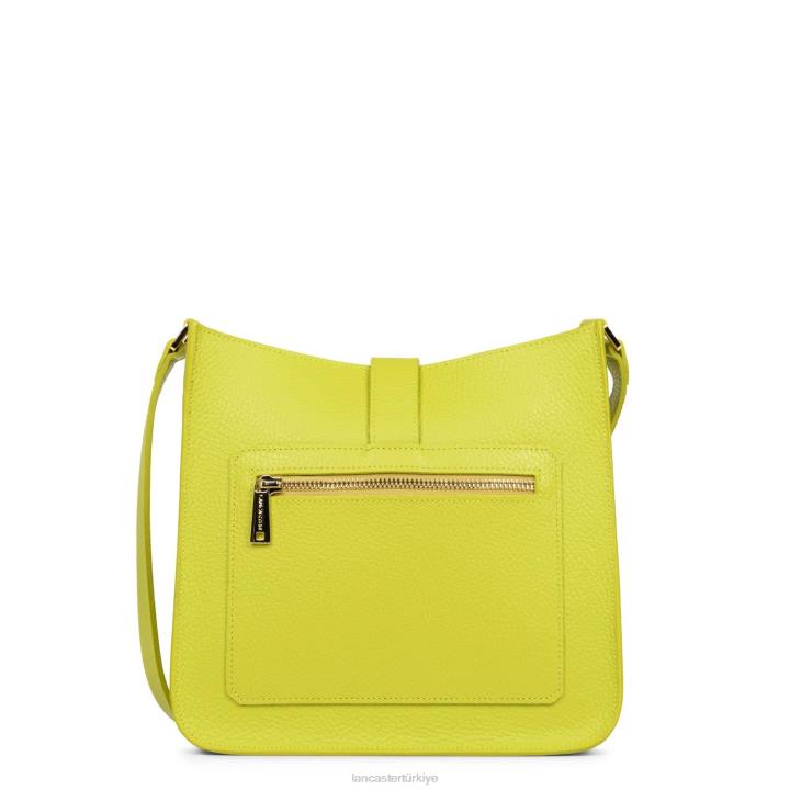 kadınlar m crossbody çanta foulonne çift kanca ekru kereviz Lancaster Paris çanta H0LP1539