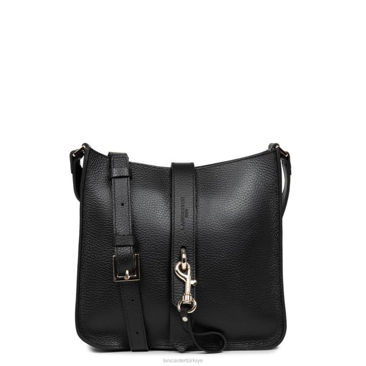 kadınlar m crossbody çanta foulonne çift kanca noir-in-çıplak Lancaster Paris çanta H0LP1528