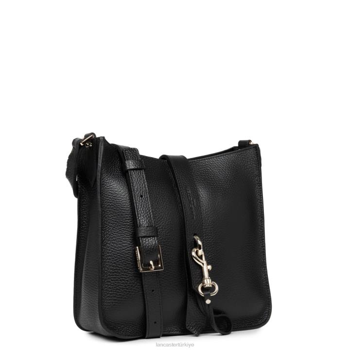 kadınlar m crossbody çanta foulonne çift kanca noir-in-çıplak Lancaster Paris çanta H0LP1528
